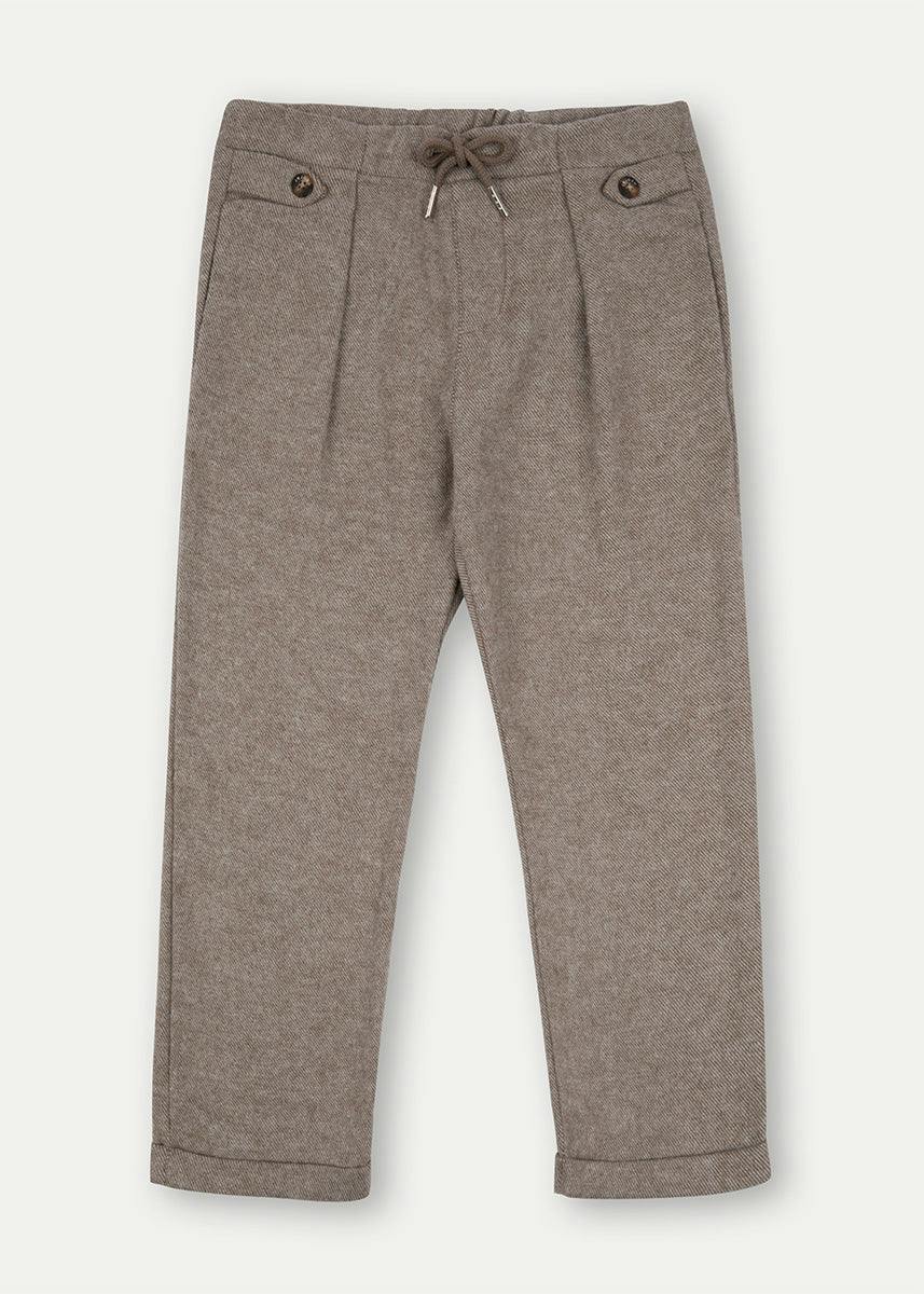 The Greige Flannel Jogger Trousers