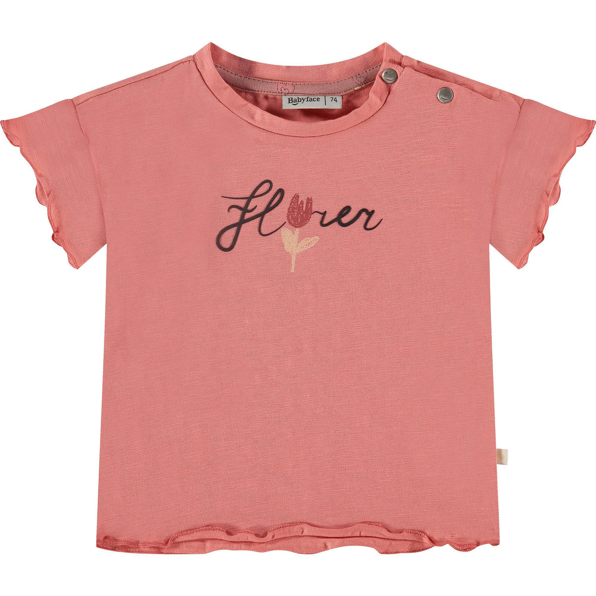 Flower Print Short Sleeve T-Shirt