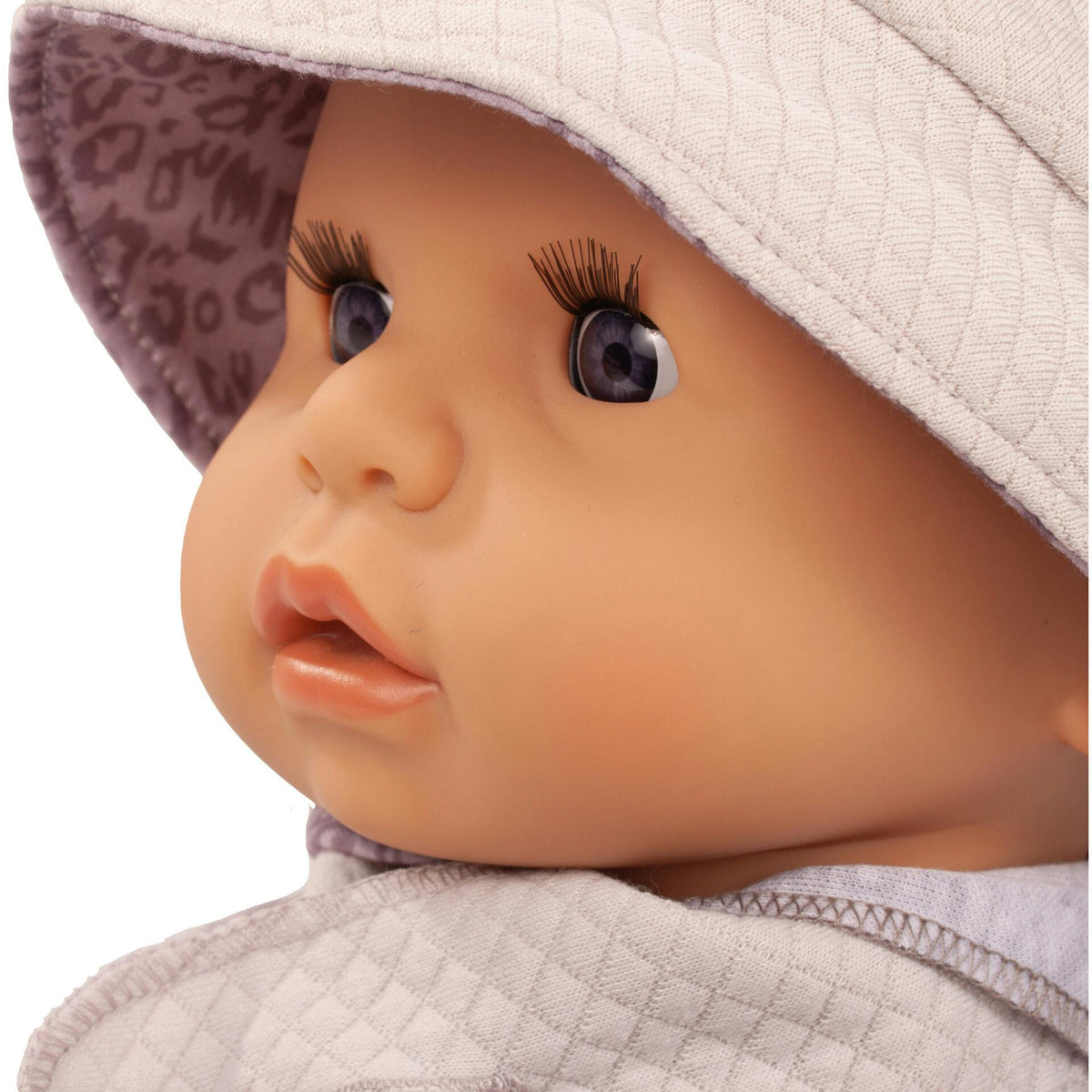 Gotz Cookie “Grey Cats” Baby Doll – 19" Soft‑Body Vinyl Baby with Sleeping Eyes