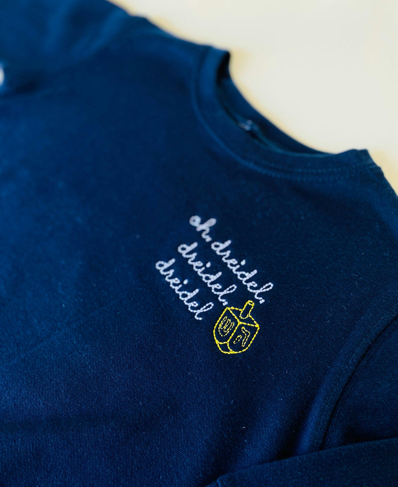 "dreidel dreidel dreidel" Baby + Kids Classic Crewneck Fleece