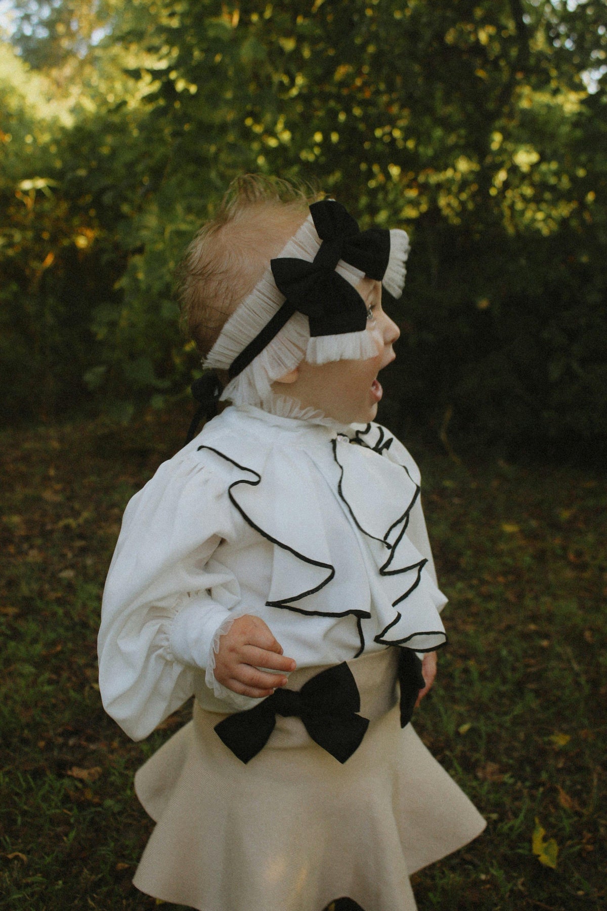 Coco-Caramel Tulle Hair Sash