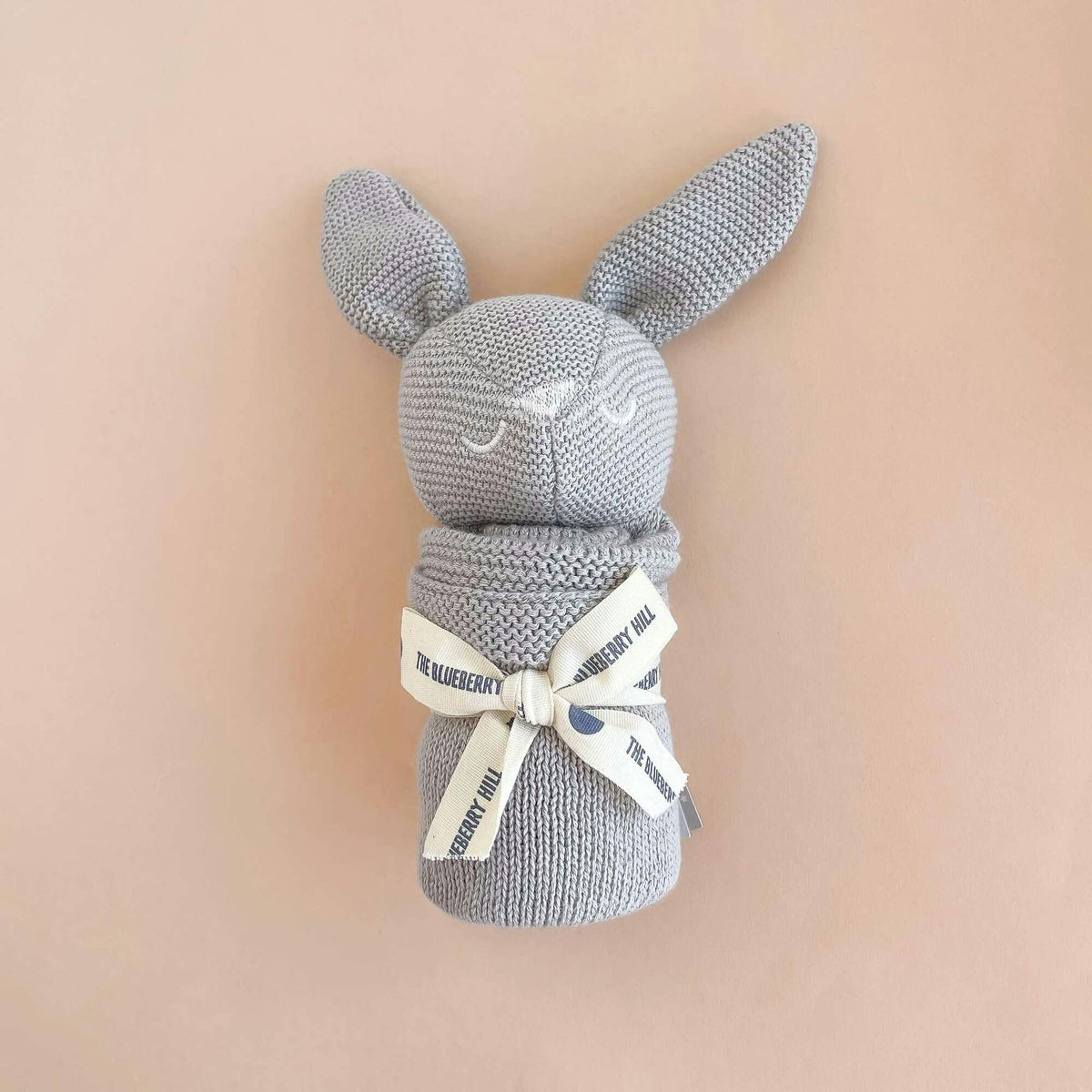 Organic Cotton Bunny Lovey, Grey