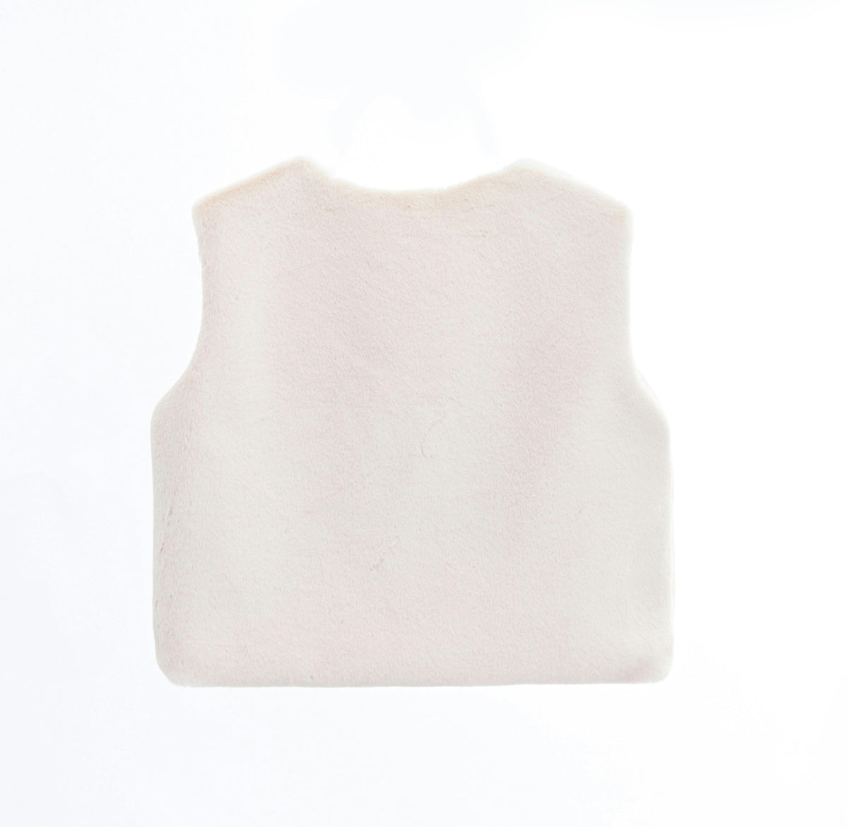 Ivory Plush Fur Vest
