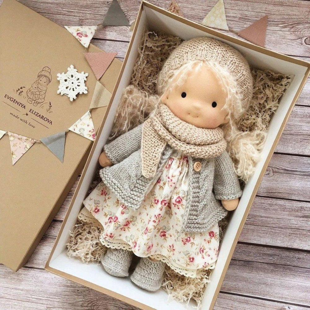 Kids Waldorf Handcrafted Doll Soft Plush Play Companion