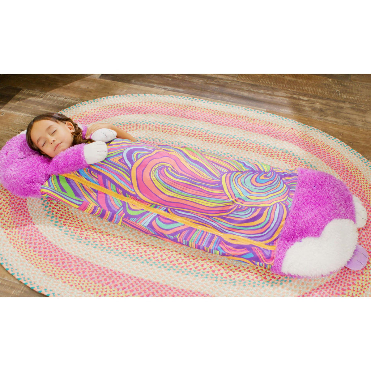 Happy Nappers: S4 Lg - Purple & White Cat
