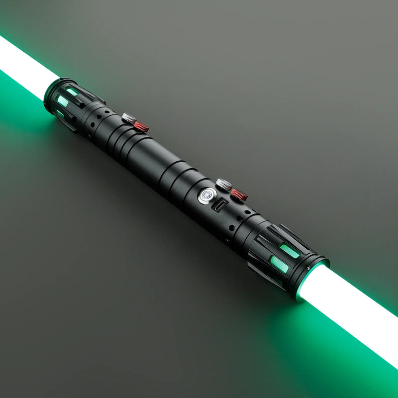 Darth Maul Inspired Double-Bladed Lightsaber – Chrome Hilt