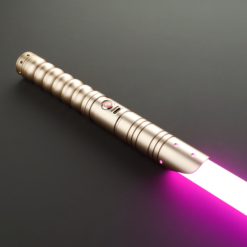 Model Sigma Lightsaber – Gold Hilt with Pink Blade