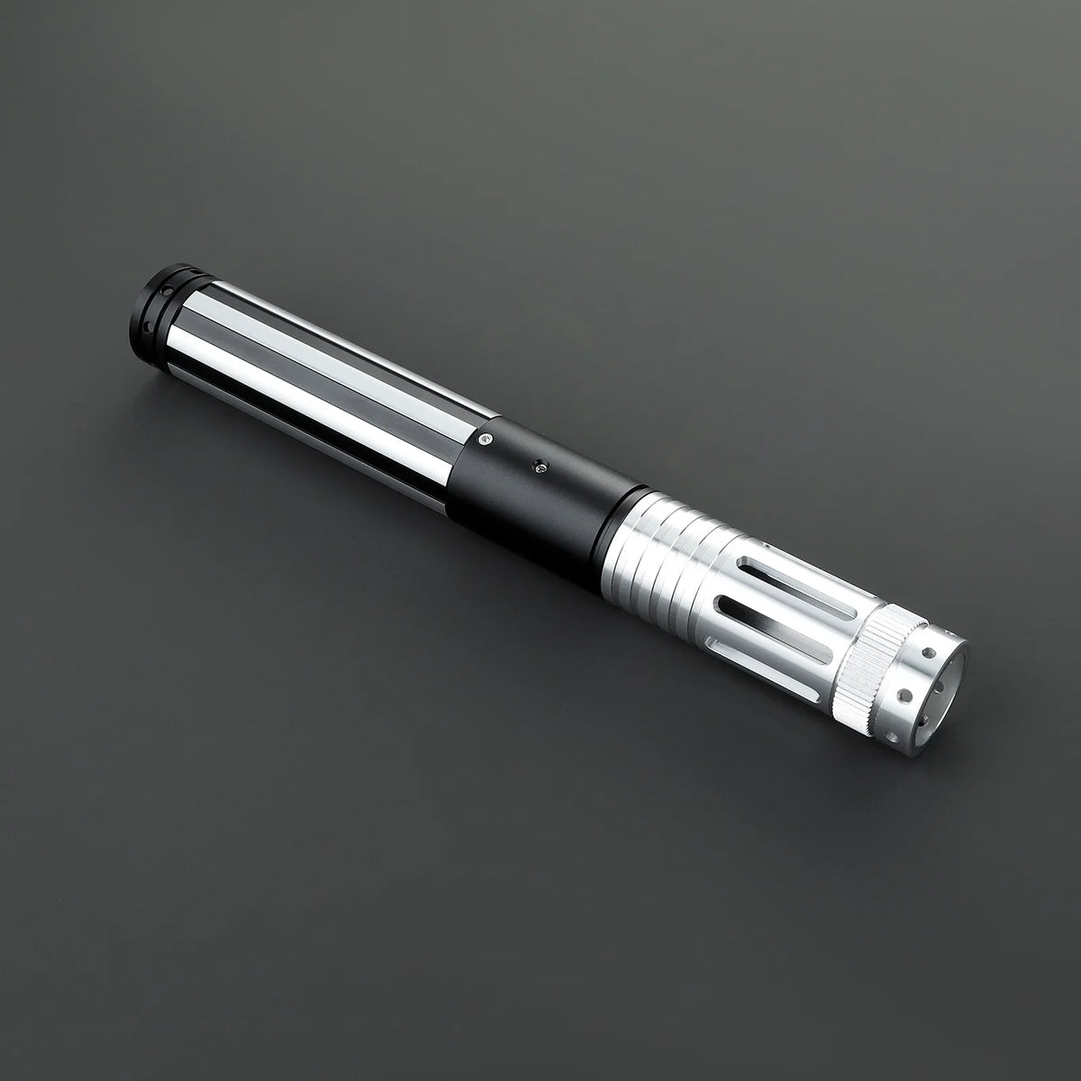 The Vented Chrome Sovereign Custom Red Lightsaber