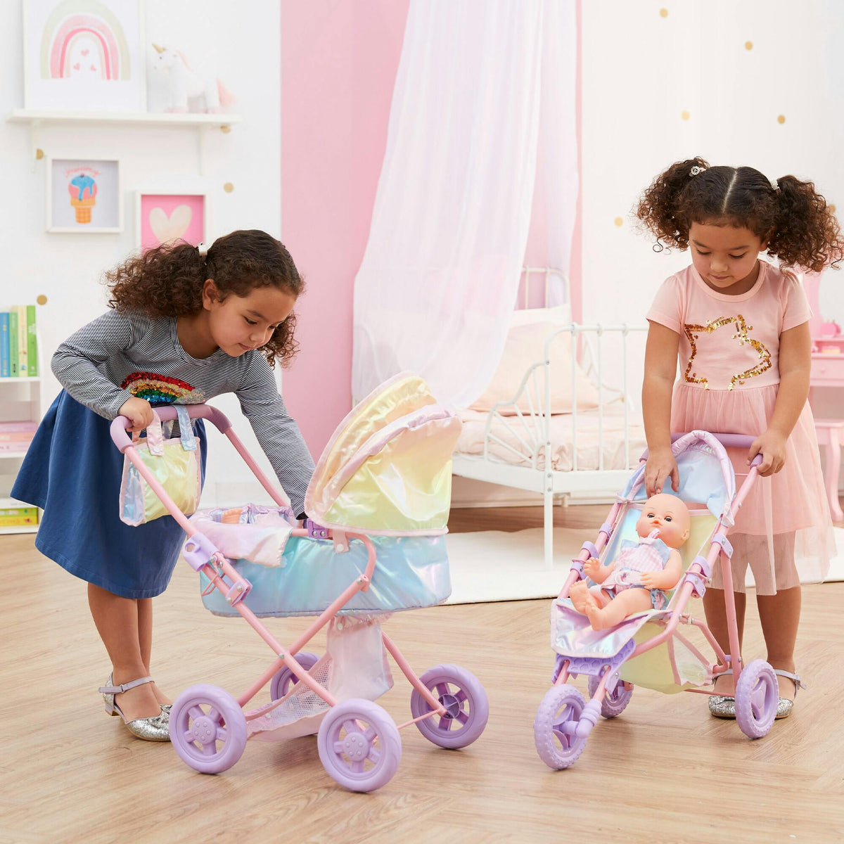 Olivia's Little World - Magical Dreamland Baby Doll Deluxe Stroller