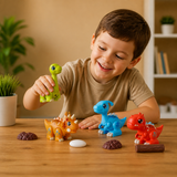 Easy-Assembly STEM Learning Dinosaur Toy with Lights & Sounds