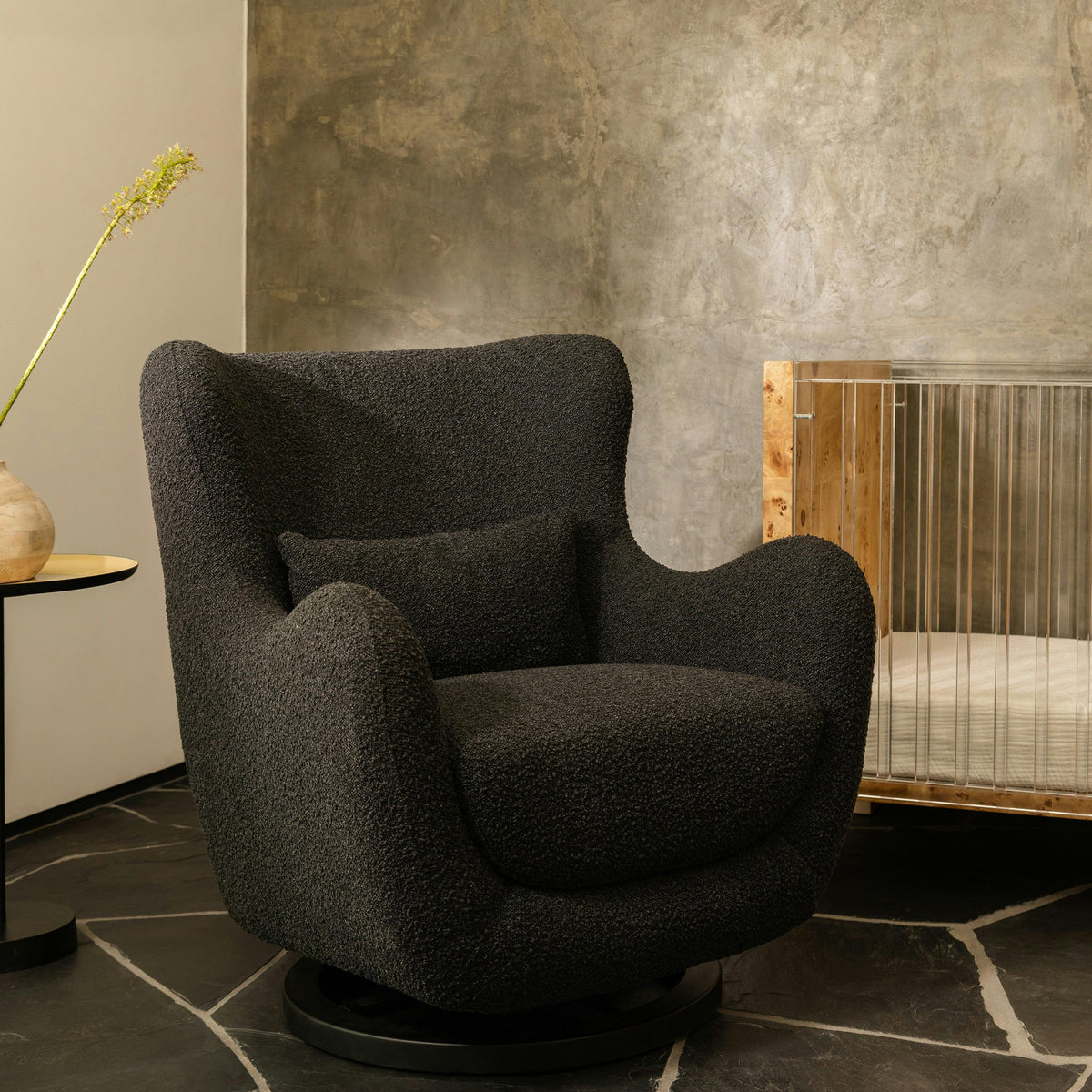 Nursery Works Solstice Swivel Glider in Boucle