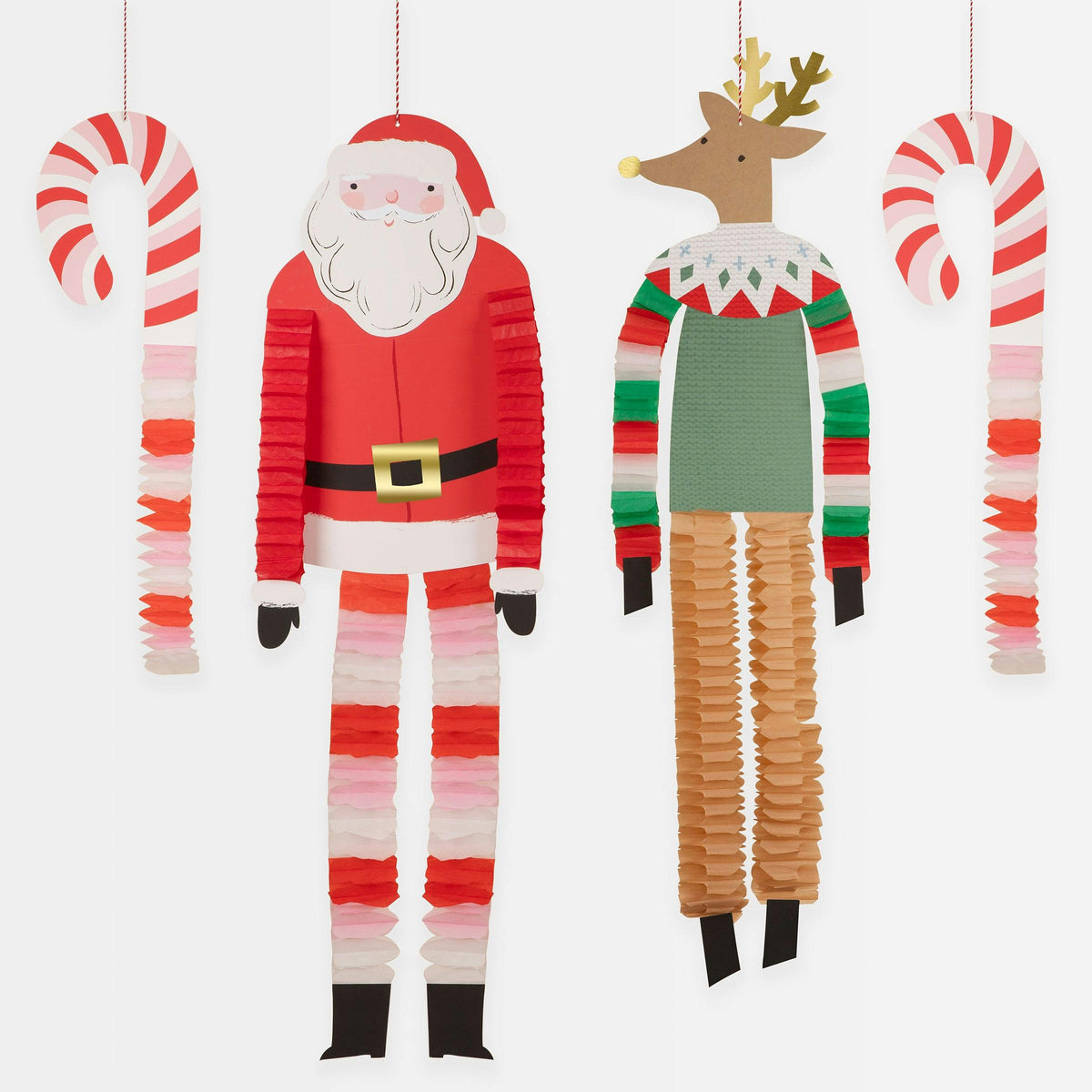 Long Legged Santa & Decorations