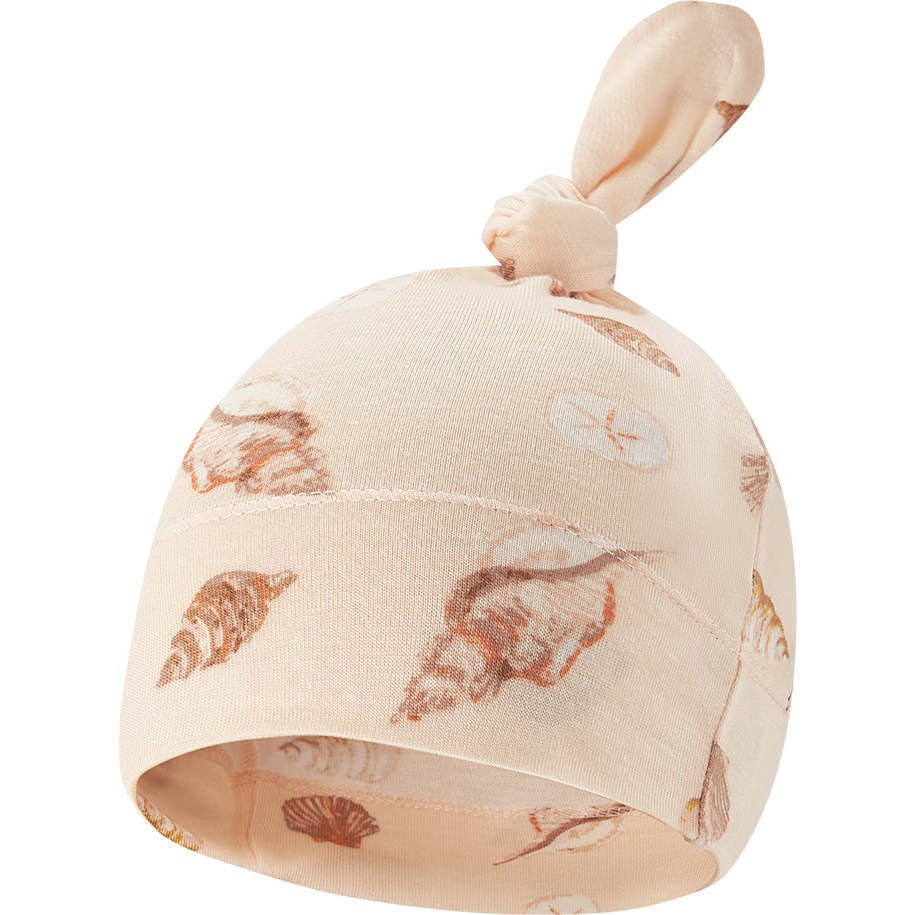 Seashells Bamboo Knotted Beanie Hat