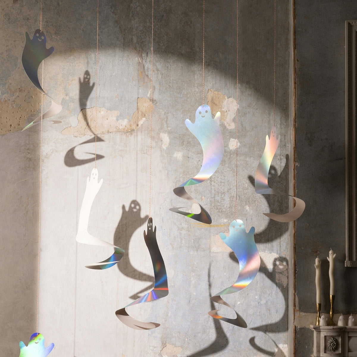 Spinning Ghost Decorations