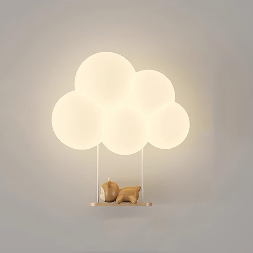 Kids Wall Mounted Night Light Cloud Design LED Lamp