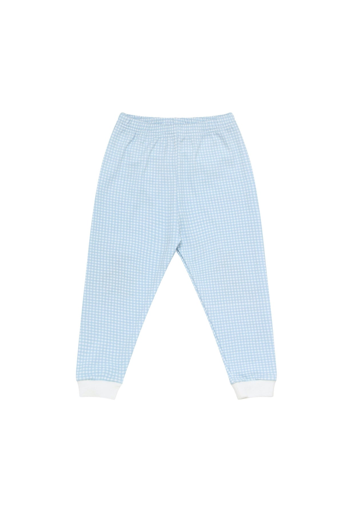 Blue Gingham Baby Pajamas