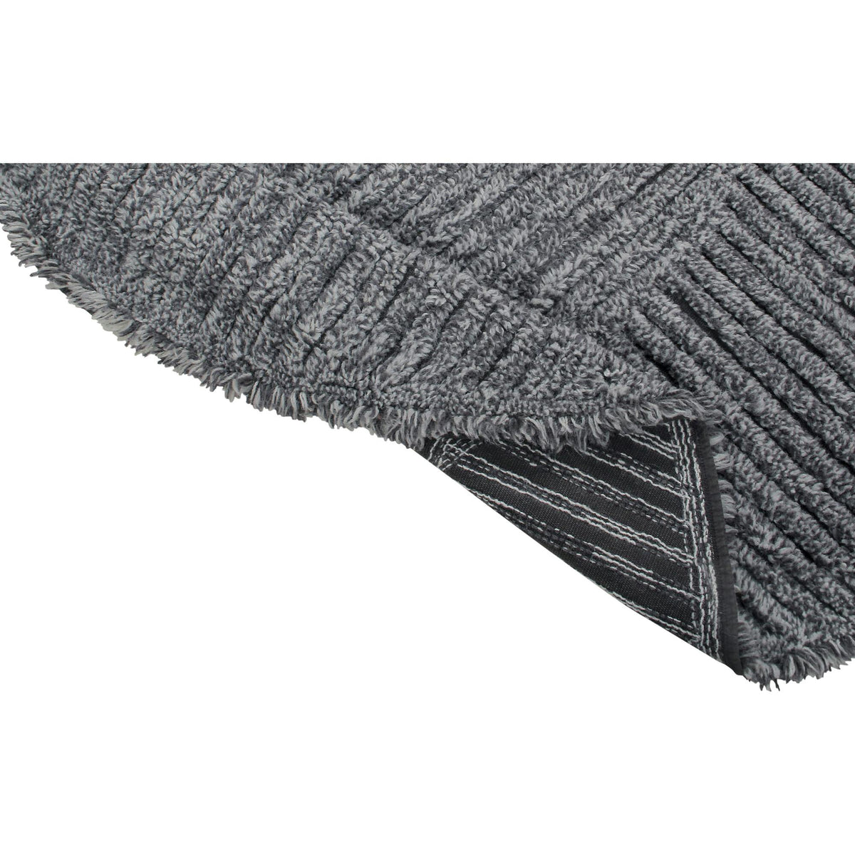 Black Tea Round Woolable Rug