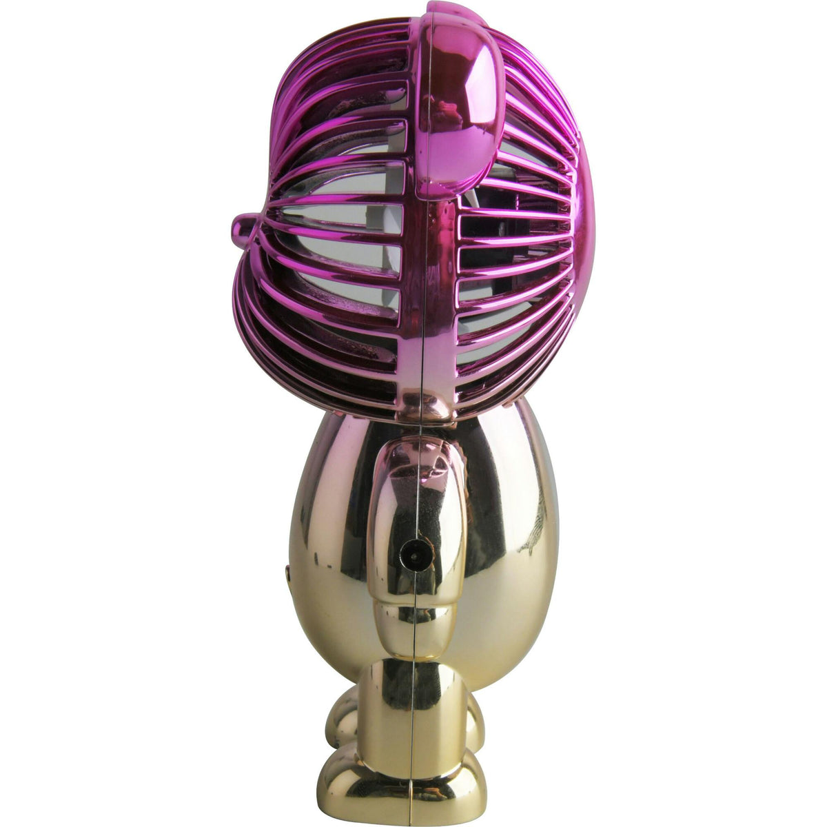 Portable Rechargable Fan w 3 Speeds Gold