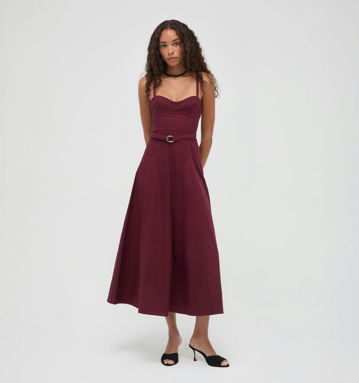 The Fiona Dress -  Mulberry