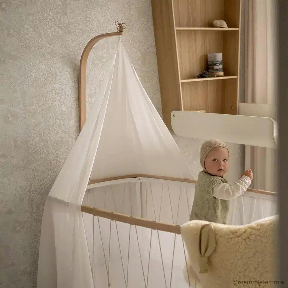 White veil Canopy for KIMI baby bed