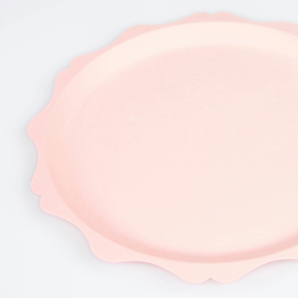 Pink Decorative Edge Compostable Side Plates