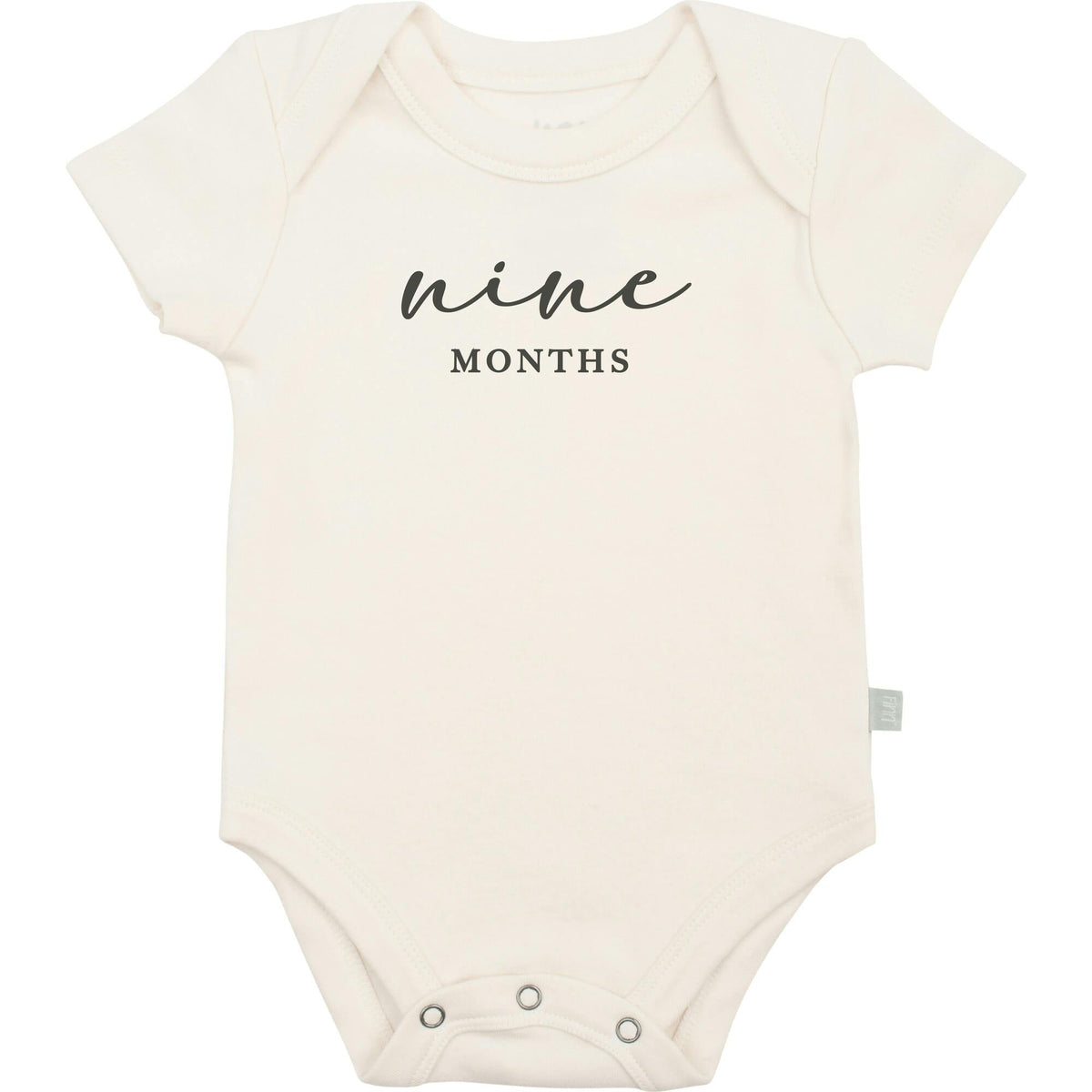 graphic bodysuit | nine months milestone charcoal