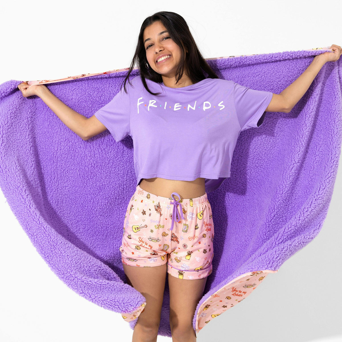 FRIENDS™: You're My Lobster Bamboo Women's Pajama Shorts Set