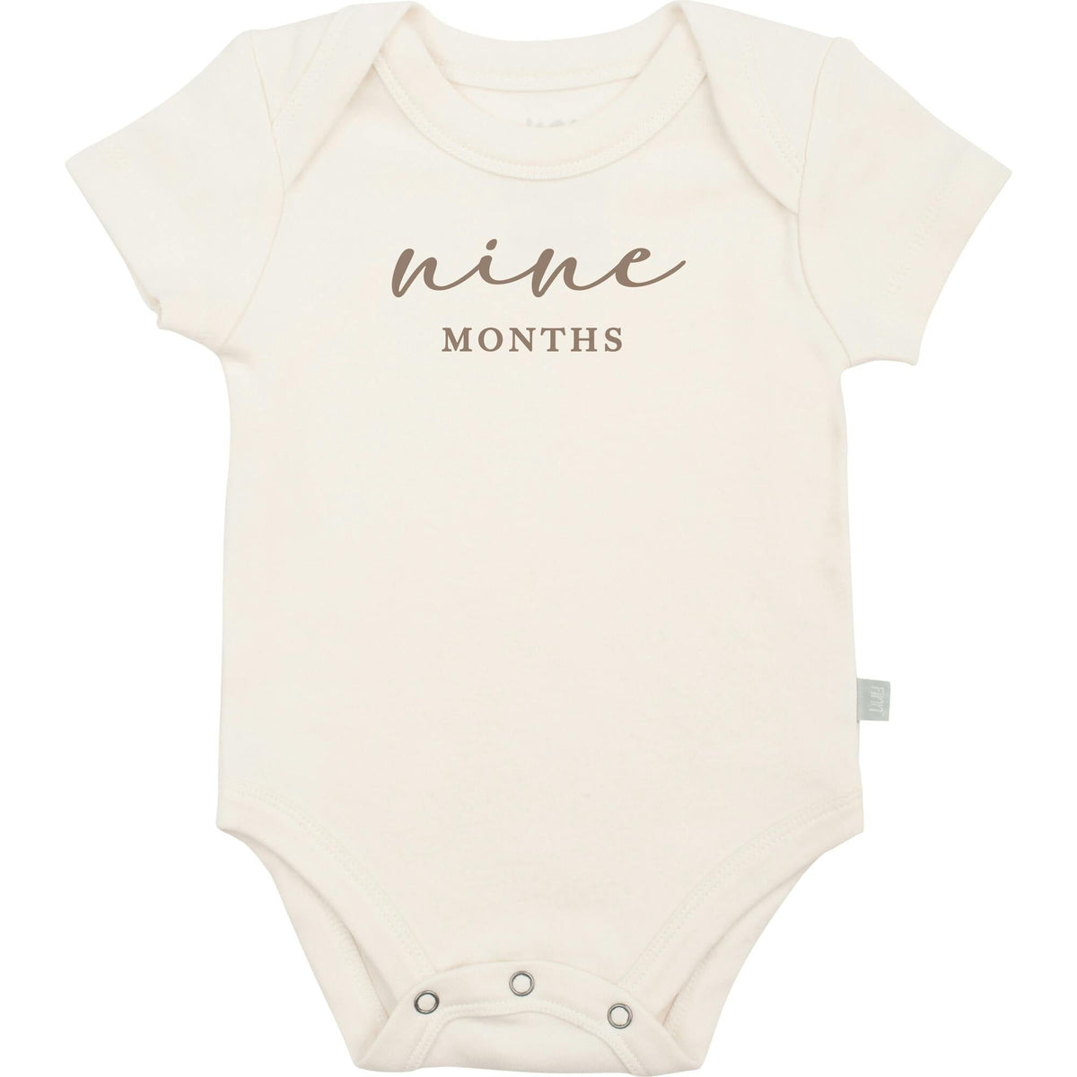 graphic bodysuit | nine months milestone charcoal