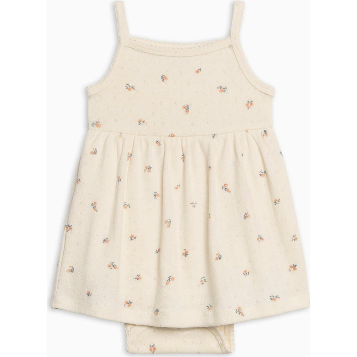 Soleil Pointelle Bodysuit Dress - Maris Floral / Ivory + Sea