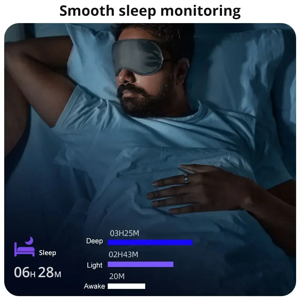 Premium Fitness Tracker Smart Ring for Men & Women - Health Monitoring, Heart Rate, Blood Oxygen & Body Temperature Detection, IP68 Waterproof, Multi-Sport Mode, Bluetooth 5.1, Long Battery Life