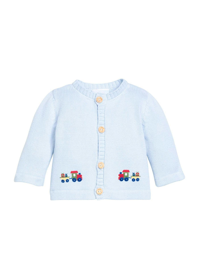 Crochet Cardigan - Holiday Train