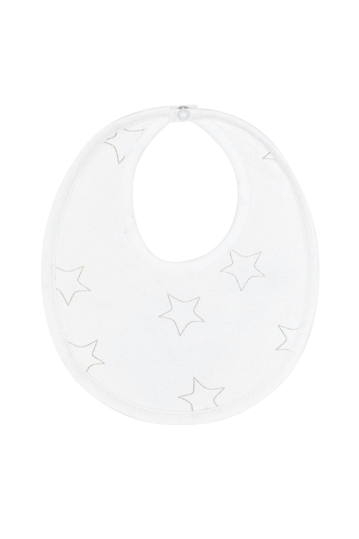 Grey Stars Print Bib
