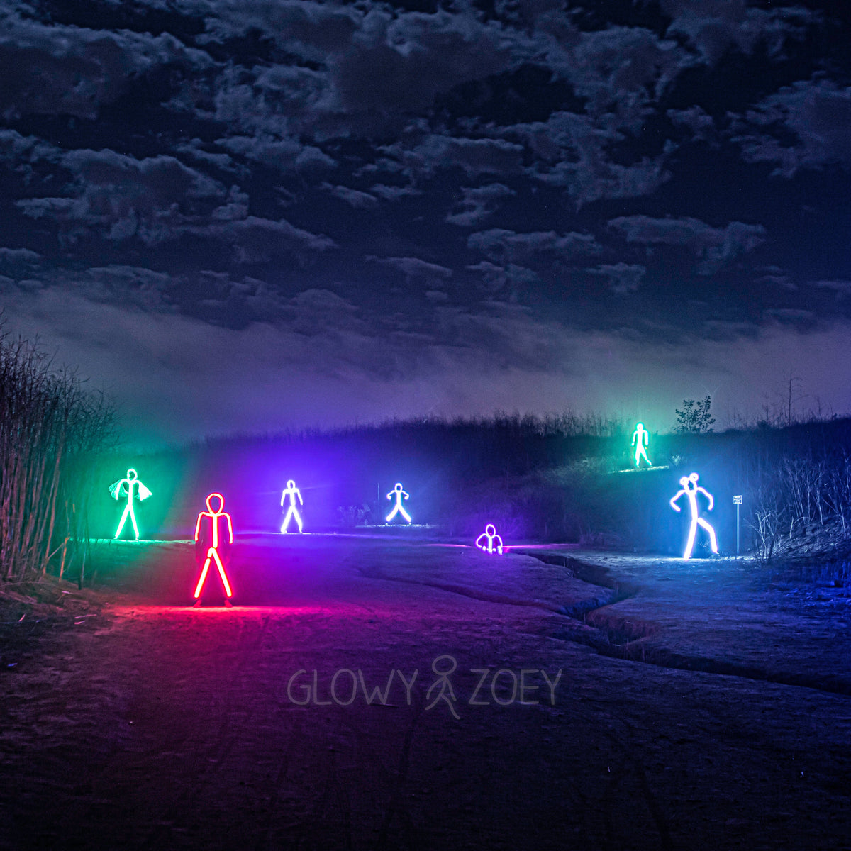 RGB Color Changeable light up LED Stick Figure