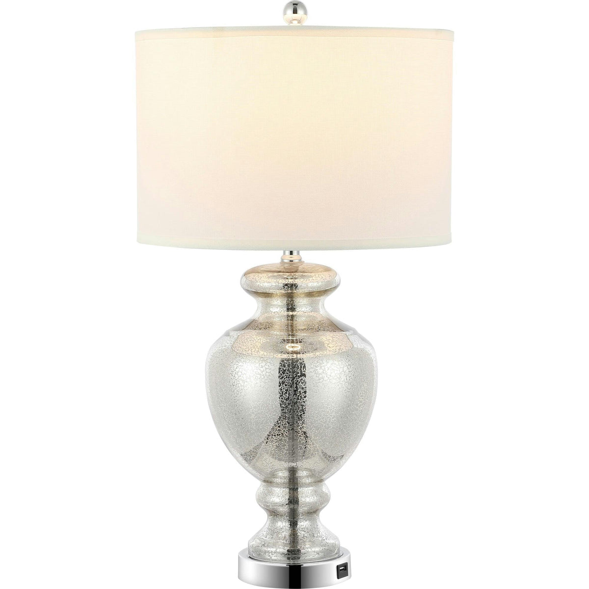 Morocco Mercury Glass Table Lamps With USB Port