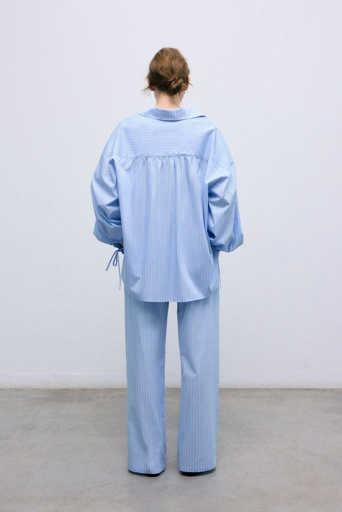 Aura Woman Shirt Vista Blue Stripes