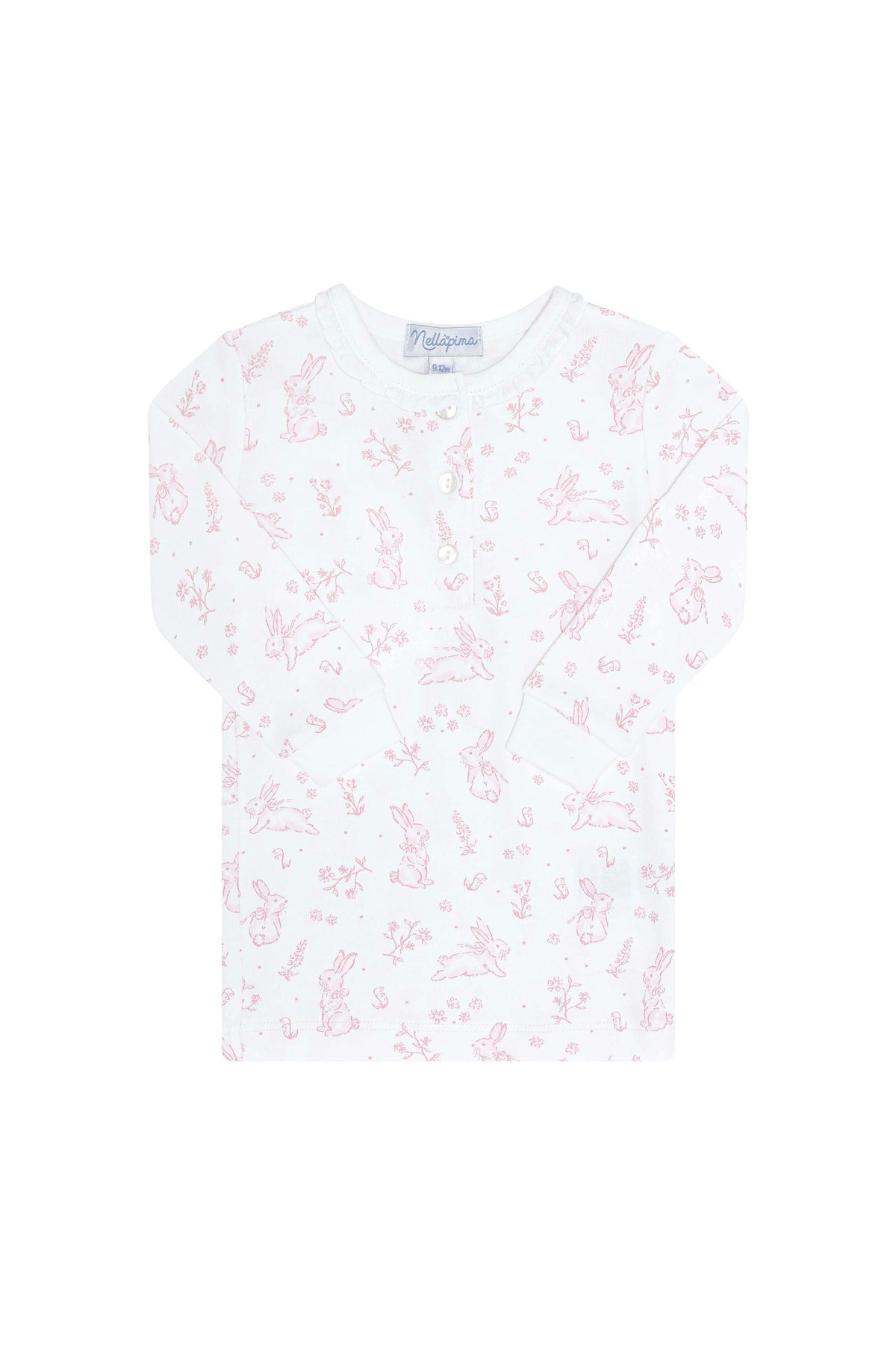 Pink Bunny Toile Pajama