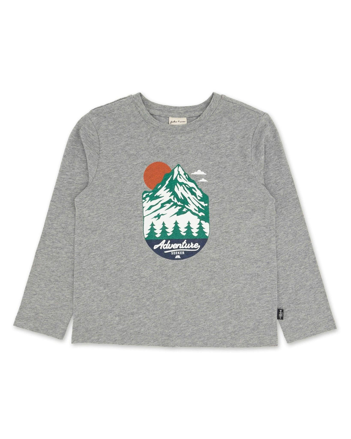 Adventure Ls Tee - Heather Grey