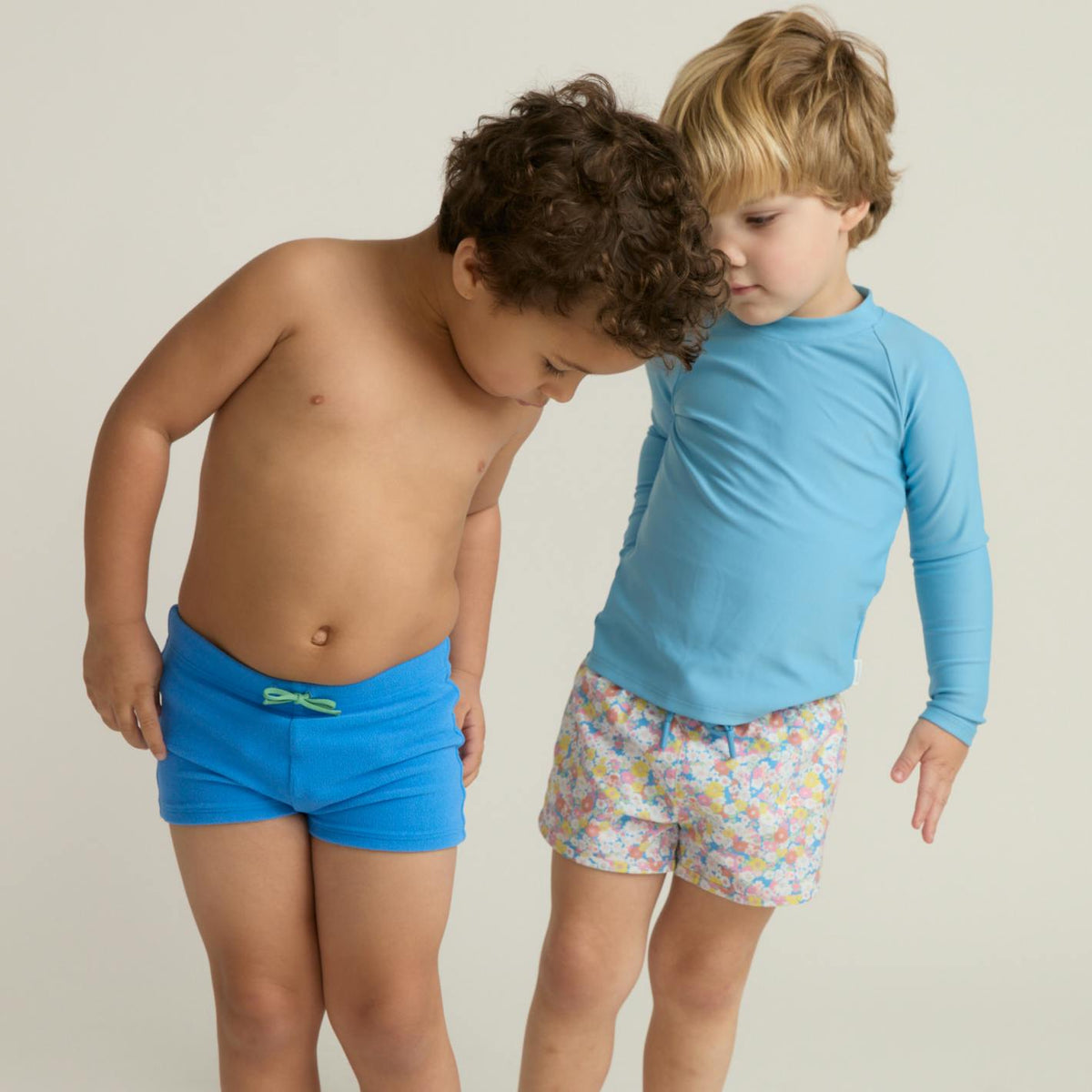 boys deep sea blue terry brief