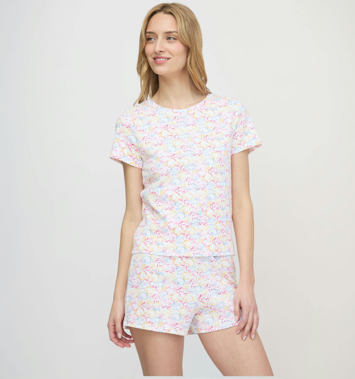 The Nina Pajama Set - Camo Fish