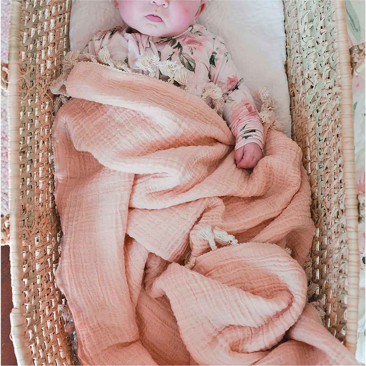 6 Layer Muslin Blanket Desert Rose