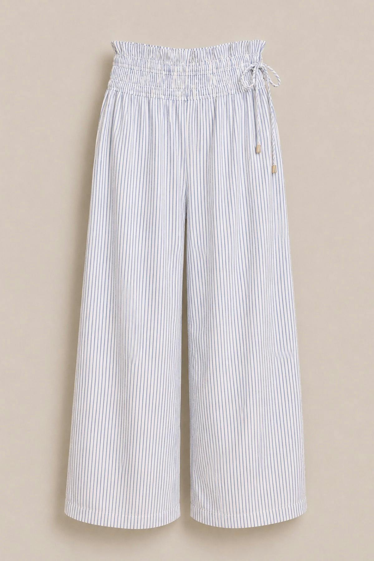 Harley Pants in Blue & White Pinstripe