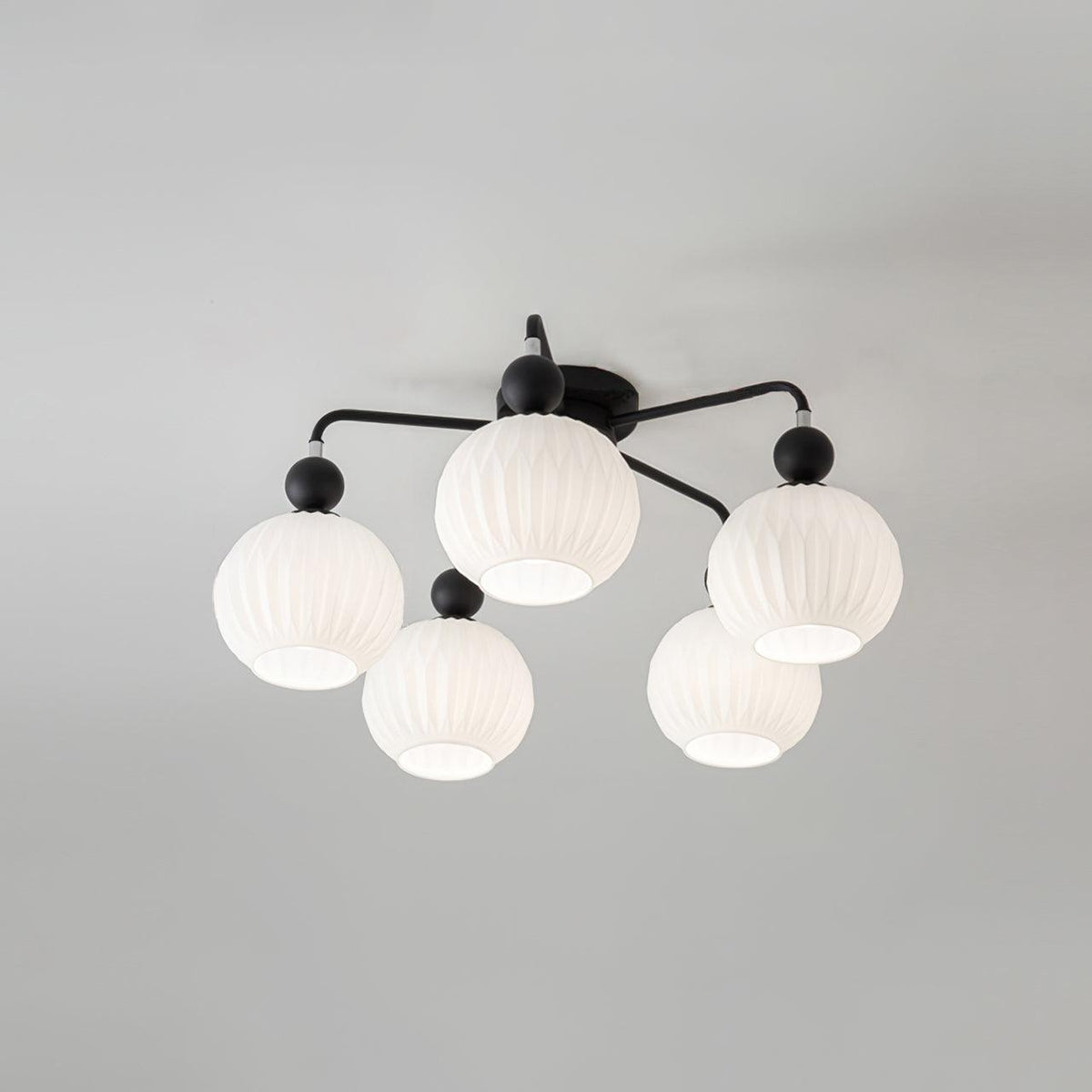 Multi-Light Glass Pendant Ceiling Fixture