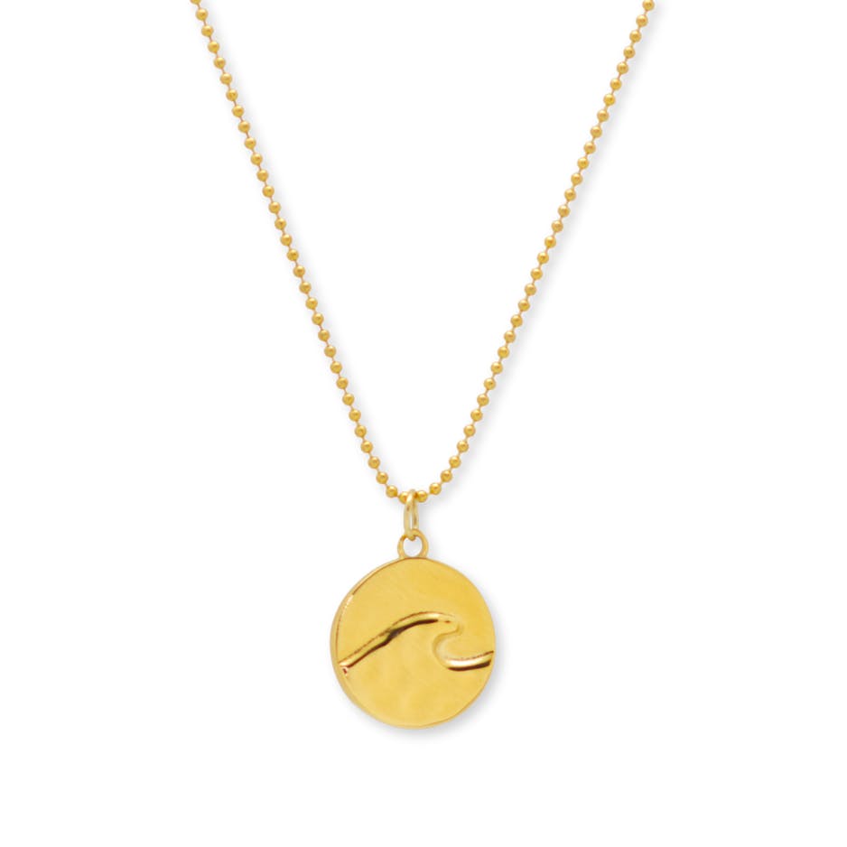 Wave Medallion Necklace
