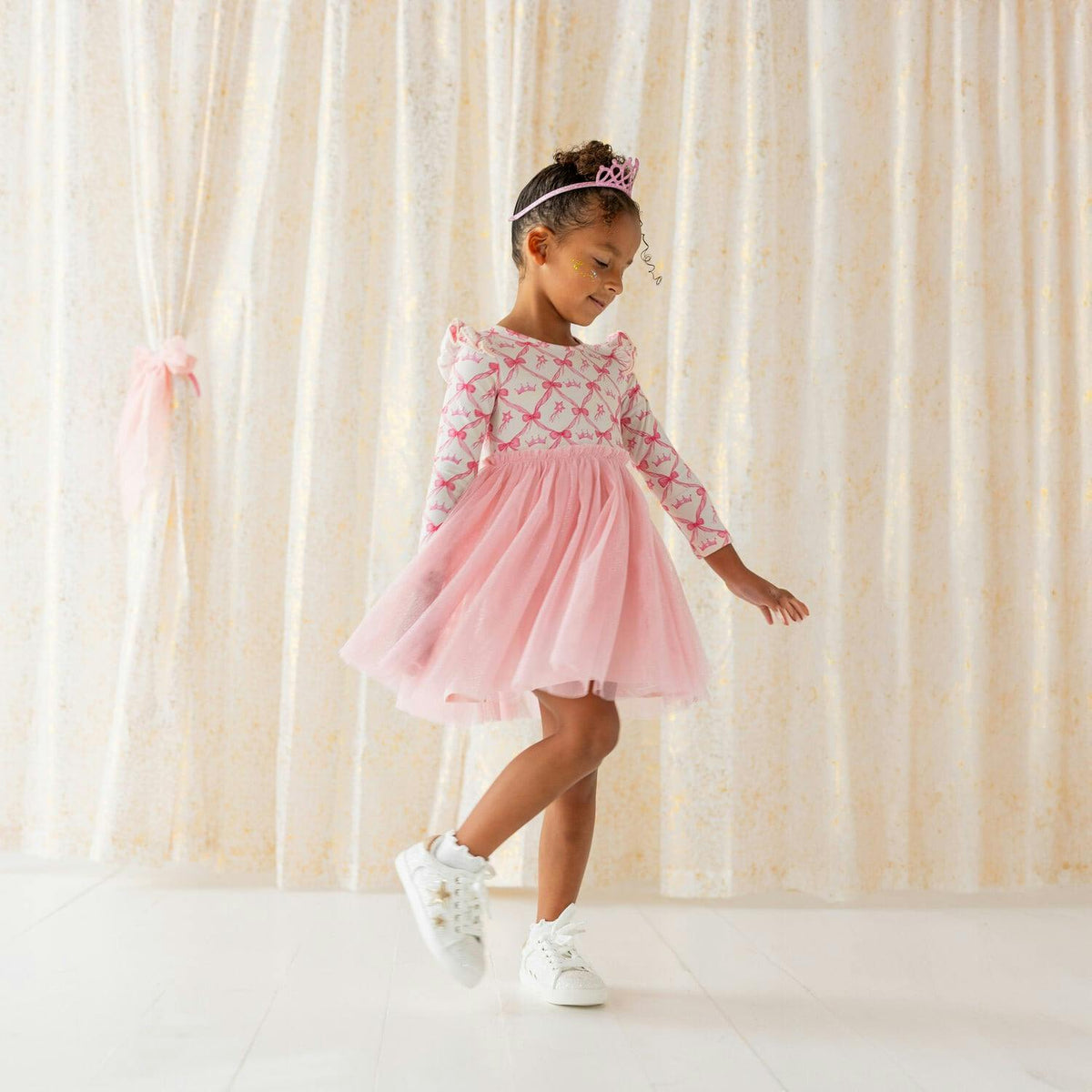 Princess Coquette Long Sleeve Tutu Dress