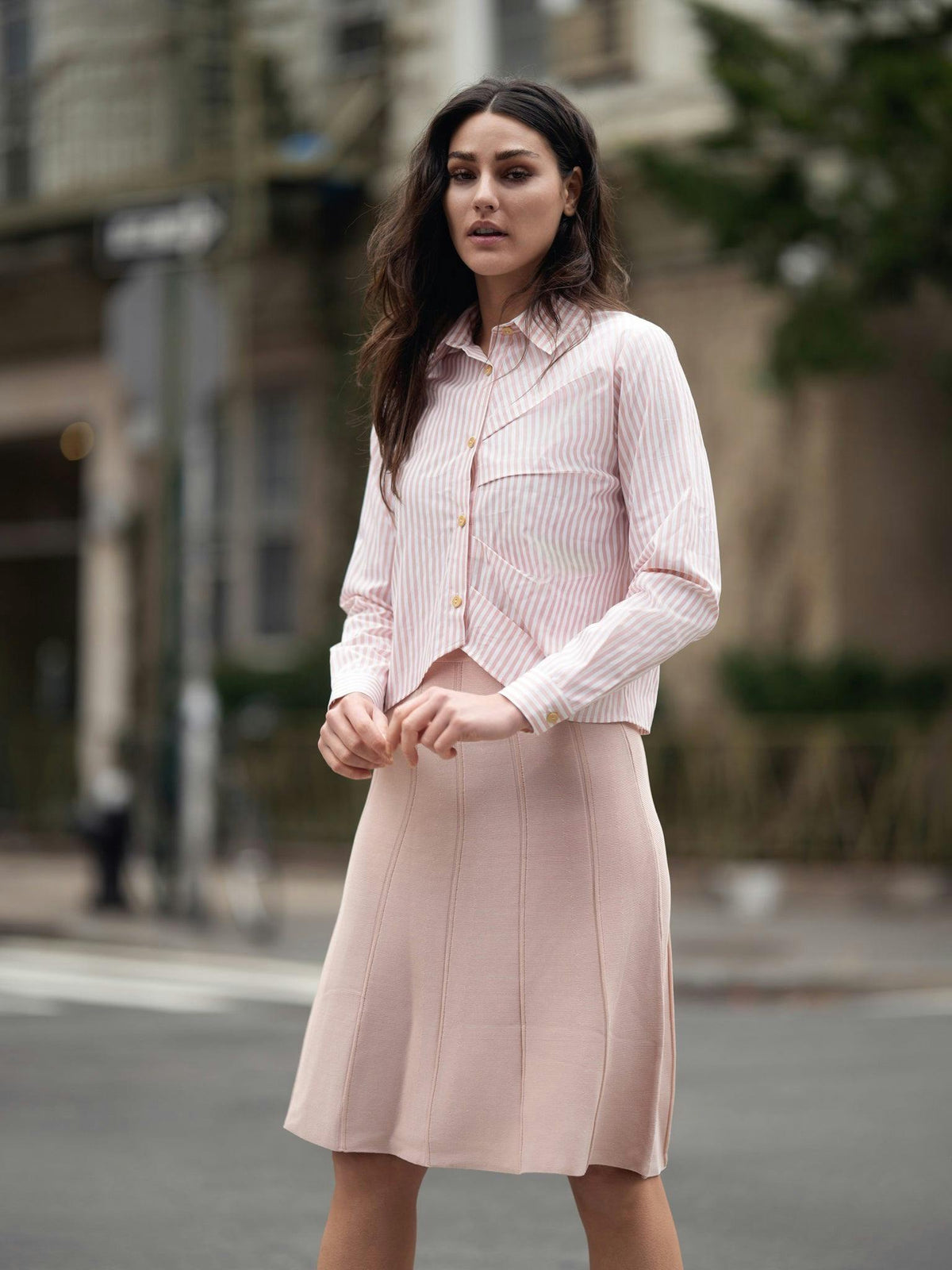 KNIT SEAM SKIRT