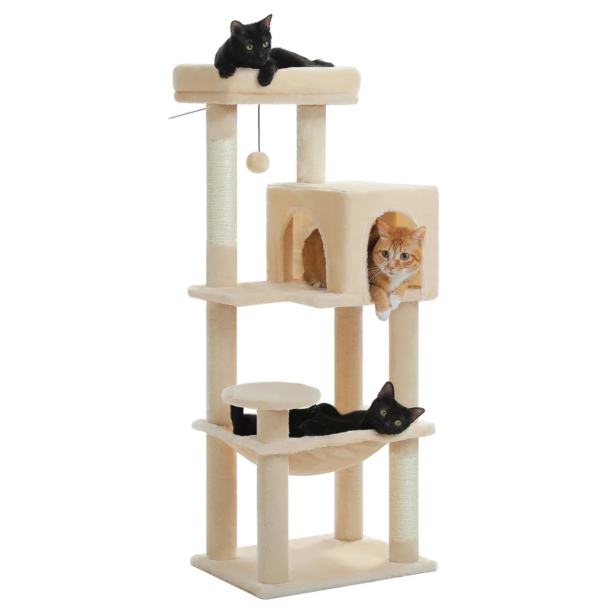 Multi-Level Cat Tree Tower with Scratching Posts, Condo