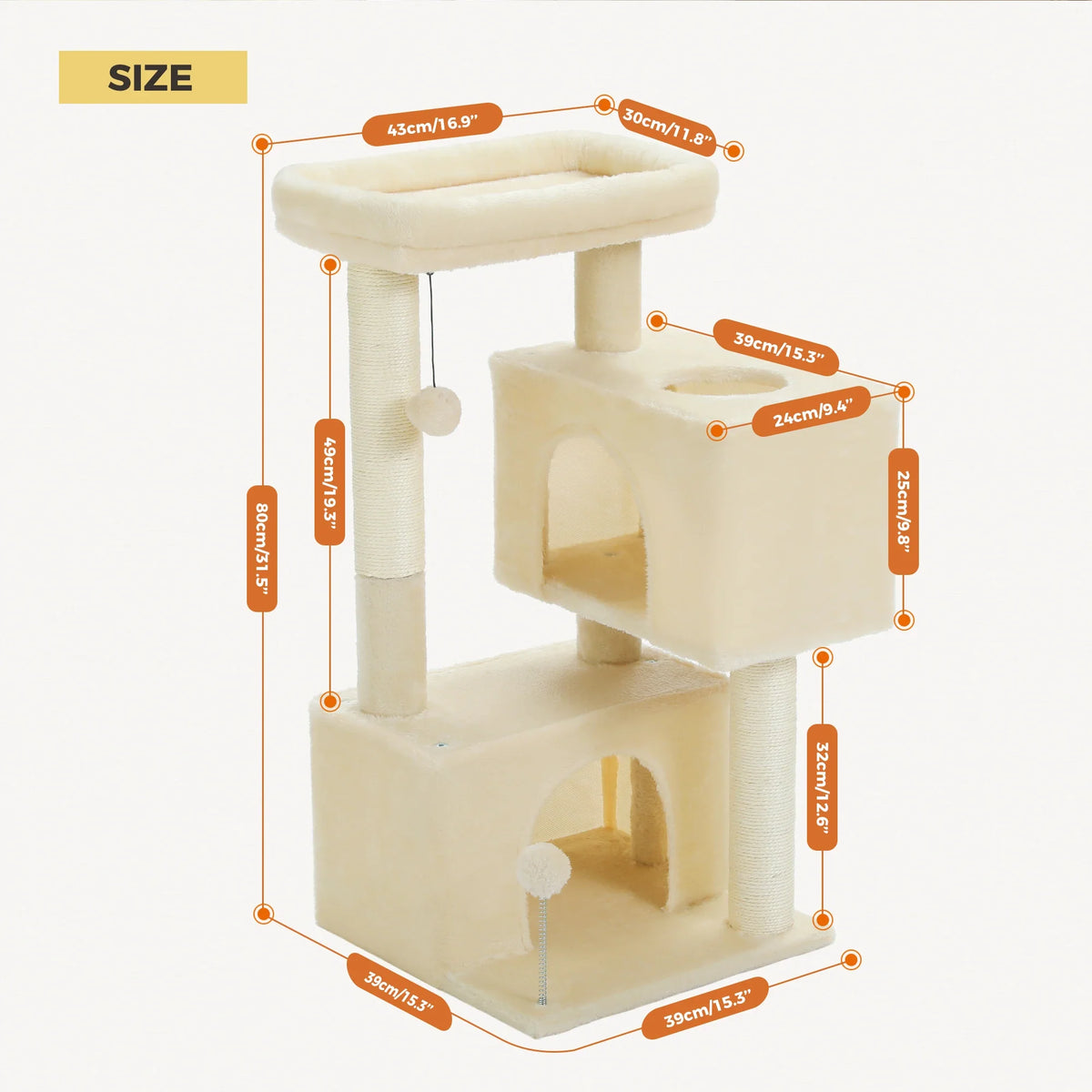 Multi-Level Cat Tree Tower