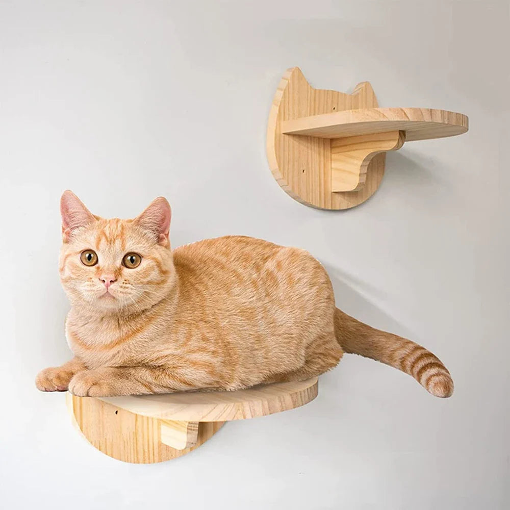 Cat Wall Climbing Shelf Steps Ladder Scratching Post Scratcher
