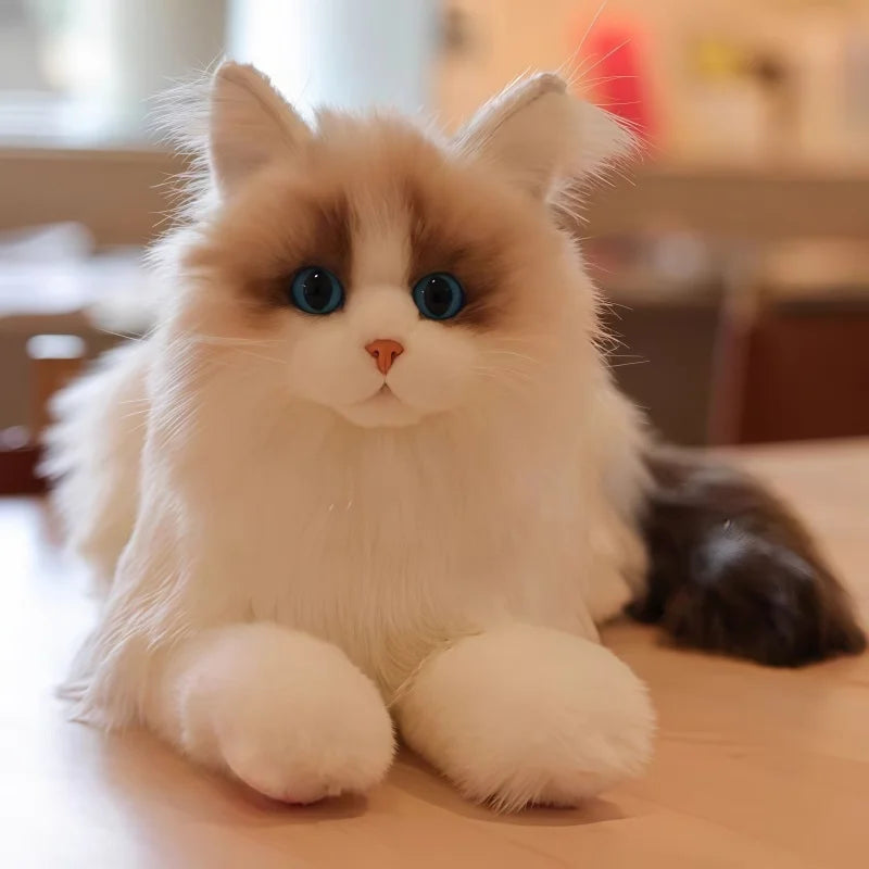 Lifelike Plush Cat Doll