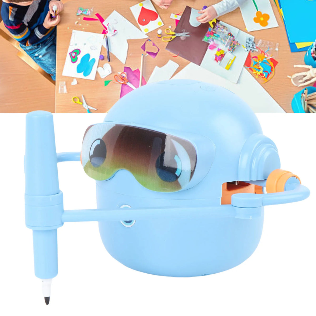 Kids Drawing Robot with 100 Activity Cards